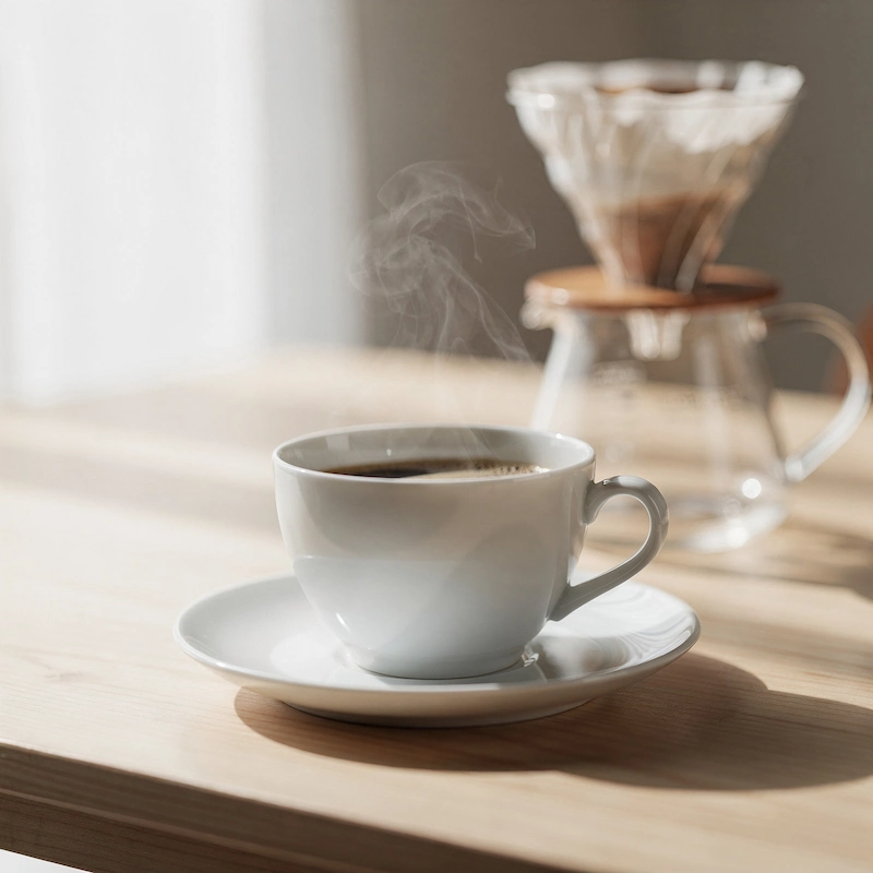 Preparación de receta con café de especialidad Café Lindo, detalle de vertido y texturizado para bebidas de autor.